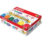 Гуашь ПИФАГОР "ВЕСЕЛАЯ ТАКСА", 12 цветов по 20 мл, 192379