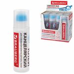 Клей канцелярский BRAUBERG, 125 мл, с силиконовым аппликатором, 228403