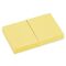 Блок самоклеящийся (стикеры) BRAUBERG, ПАСТЕЛЬНЫЙ, 38х51 мм, 100 листов, КОМПЛЕКТ 2 штуки, желтый, 122688