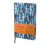 Ежедневник недатированный А5 (138х213 мм), BRAUBERG VISTA, под кожу, гибкий, 136 л., "Foliage", 112020