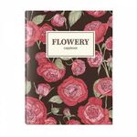 Тетрадь на кольцах А5 (165х215 мм), 160 листов, твердый картон, клетка, BRAUBERG, Flowers, 404090