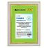 Рамка 21х30 см, пластик, багет 30 мм, BRAUBERG "HIT4", белая с двойной позолотой, стекло, 390992