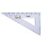Треугольник пластиковый 30х13 см, ПИФАГОР, тонированный, прозрачный, 210617