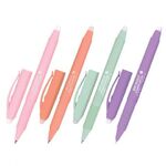 Ручка стираемая гелевая с грипом BRAUBERG "SOFT&SILK PASTEL", СИНЯЯ, корпус ассорти, узел 0,7 мм, 143934