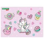 Настольное покрытие BRAUBERG KIDS, А3+, пластик, 46x33 см, "Unicorn dreams", 271730