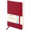 Ежедневник недатированный А5 138х213 мм BRAUBERG "Metropolis Ultra", под кожу, 160 л., красный, 113287