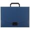 Портфель пластиковый STAFF А4 (320х225х36 мм), без отделений, синий, 229240
