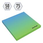 Самоклеящийся блок Berlingo "Ultra Sticky. Radiance", 75*75мм, 50л., голубой/зеленый градиент