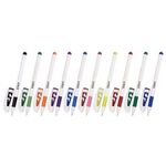 Ручки гелевые с грипом STAFF "Manager" GP-198, НАБОР 10 ЦВЕТОВ, корпус белый, узел 0,5 мм, линия письма 0,35 мм, 142808