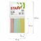 Закладки клейкие STAFF, ПАСТЕЛЬНЫЕ бумажные, 50х12 мм, 4 цвета х 25 листов, европодвес, 127147