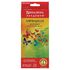 Карандаши цветные BRAUBERG "Бабочки", набор 12 цветов, трехгранные, корпус с полосками, 181285