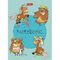 Блокнот МАЛЫЙ ФОРМАТ А6 105х145 мм, 24 л., скоба, ламинированная бумага, HATBER, Животные, 24Б6В1
