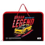 Папка для труда на молнии с ручками ПИФАГОР А4, 1 отделение, пластик, органайзер, "Street Legend", 271473