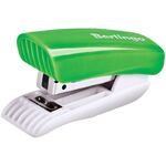 Мини-степлер №24/6, 26/6 Berlingo "Blitz" до 15л., пластиковый корпус, зеленый