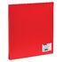 Папка на 4 кольцах OfficeSpace А4, 40мм, 500мкм, пластик, красная