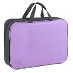 Папка на молнии с ручками STAFF EVERYDAY, А4, ширина 80 мм, полиэстер, сиреневая, 270741