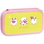 Пенал 2 отделения, 190*105 ArtSpace "Cute Pandas", ламинированный картон