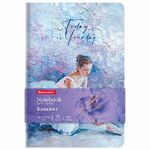 Блокнот А5 (143x210 мм), BRAUBERG VISTA "Ballet", под кожу, гибкий, 80 л., 112066