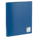 Папка на 4 кольцах OfficeSpace А4, 25мм, 500мкм, пластик, синяя