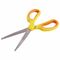 Ножницы BRAUBERG "Original", 185 мм, оранжево-желтые, ребристые резиновые вставки, 236451