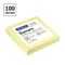 Самоклеящийся блок OfficeSpace 50*50мм, 100л., желтый