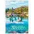 Календарь настольный перекидной OfficeSpace "Российские просторы", 160л, блок газетный 2 краски, 2024г.