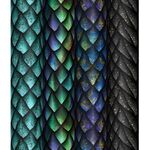 Упаковочная бумага глянц. 70*100см, MESHU "Дракон", 80г/м2, ассорти 4 дизайна