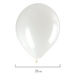 Шары воздушные ЗОЛОТАЯ СКАЗКА, 10" (25 см), КОМПЛЕКТ 50 штук, белые, пакет, 105000