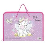 Папка для труда на молнии с ручками ПИФАГОР А4, 1 отделение, пластик, органайзер, "Sweet Dreamer", 271471