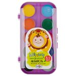 Акварель Гамма "Малыш naturals", 10 цветов (8+2 цвета), без кисти, пластик