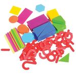 Касса цифр и счетных материалов ЮНЛАНДИЯ "ЛЁГКИЙ СЧЁТ", 132 элемента, пенал, 104751