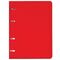 Тетрадь на кольцах А5 160х215 мм, 80 л., пластик, клетка, BRAUBERG, "Красный", 403252