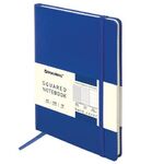 Блокнот А5 (148х218 мм), BRAUBERG ULTRA, балакрон, 80 г/м2, комбинированный блок, 100 л., темно-синий, 113069