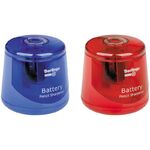 Точилка электрическая Berlingo "RoundX" 1 отверстие, с контейнером, круглая, ПВХ-коробка, европодвес