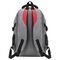Рюкзак BRAUBERG TITANIUM универсальный, серый, красные вставки, 45х28х18см, 270767
