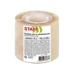 Клейкие ленты 19 мм х 33 м канцелярские STAFF CLASSIC, КОМПЛЕКТ 4 шт., прозрачные, 271262