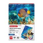 Фотобумага глянцевая БОЛЬШОГО ФОРМАТА, А3, 200 г/м2, односторонняя, 50 листов, BRAUBERG ORIGINAL, 363995