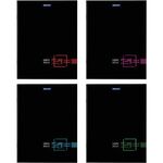 Тетрадь А4, 48 л., BRAUBERG, скоба, клетка, глянцевый лак, "DARK", 404042