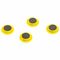 Магниты диаметром 30 мм, КОМПЛЕКТ 4 штуки, "СМАЙЛИКИ", ЖЕЛТЫЕ, в блистере, BRAUBERG, 231727