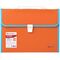 Папка-портфель пластиковая BRAUBERG "JOY", А4 (330х245х35 мм), 13 отделений, с окантовкой, оранжевая, 227975