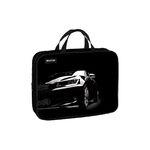 Папка текстильная с ручками 1 отделение, А4 Berlingo "Right to ride", 350*265*80мм, текстиль, на молнии