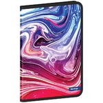 Папка на молнии Berlingo "Liquid Wave" А4, 600мкм, с рисунком