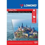 Пленка LOMOND для цветных струйных принтеров, 10 штук, А4, 100 мкм, 0708411