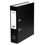 Папка-регистратор STAFF "Manager" с покрытием из ПВХ, 70 мм, без уголка, черная, 225187