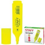 Текстовыделитель STAFF "EVERYDAY HL-728", ЖЕЛТЫЙ, линия 1-5 мм, 150728