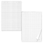 Блокноты для флипчарта ОФИСМАГ, КОМПЛЕКТ 5 шт., 20 листов, клетка, 67,5х98 см, 80 г/м2, 127795