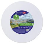 Холсты на подрамнике 3 шт., круглые 20, 30, 40 см, грунтованные, 380 г/м2, 100% хлопок, BRAUBERG ART, 192330