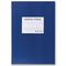 Книга учета 144 л., клетка, твердая, бумвинил, блок офсет, наклейка, А4 (200х290 мм), BRAUBERG, синий, 130142