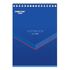Блокнот А5 146х205 мм, 80 л., гребень, картон, жесткая подложка, клетка, ОФИСМАГ, синий, 129867
