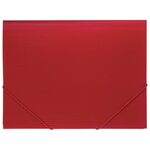 Папка на резинках BRAUBERG "Contract", красная, до 300 листов, 0,5 мм, бизнес-класс, 221798